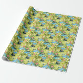 Golf Florida mit Flamingo-Ruhestand Geschenkpapier (Ungerollt)