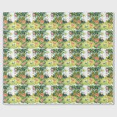 Golf Florida mit Flamingo-Ruhestand Geschenkpapier (Flach)