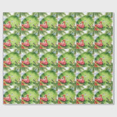 Golf Florida mit Flamingo-Ruhestand-Thema Geschenkpapier (Flach)