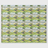 Golf Florida mit Flamingo-Ruhestand-Thema Geschenkpapier (Flach)