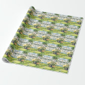 Golf Florida mit Flamingo-Ruhestand-Thema Geschenkpapier (Ungerollt)