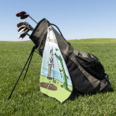 Golf Florida Style mit Alligator Caddie Golfhandtuch (Gras)