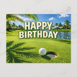 Golf Florida Thema Alles Gute zum Geburtstag Postkarte
