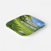 Golf Florida Thema Glücklicher Ruhestand Pappteller (Gewinkelt)