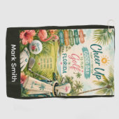 Golf Florida Thema Golfhandtuch (Horizontal)