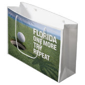 Golf Florida Thema Große Geschenktüte (Vorderseite Schrägansicht)
