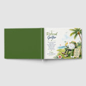Golf Florida Thema mit Ball auf Grün Gästebuch (Voll)