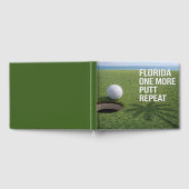 Golf Florida Thema mit Ball auf Grün Gästebuch (Voll)