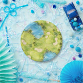 Golf Florida Thema  Pappteller (Party)