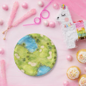 Golf Florida Thema  Pappteller (Party)