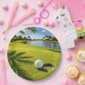 Golf Florida Thema  Pappteller (Party)