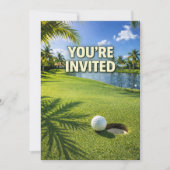 Golf Florida Thema - Sie sind eingeladen Einladung (Vorderseite)