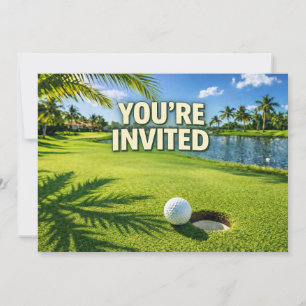 Golf Florida Thema - Sie sind eingeladen Einladung