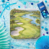 Golf Florida Themen-Golfplatz Pappteller (Party)
