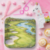 Golf Florida Themen-Golfplatz Pappteller (Party)