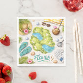 Golf Florida Themen-Servietten Serviette (Beispiel)