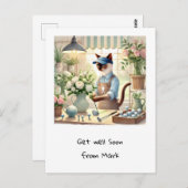 Golf Florist für Cat Lovers Postkarte (Vorne/Hinten)