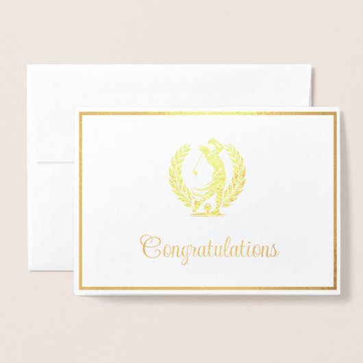 Golf Folienkarte (Vorderseite mit Umschlag)