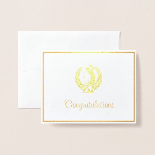 Golf Folienkarte (Vorderseite mit Umschlag)