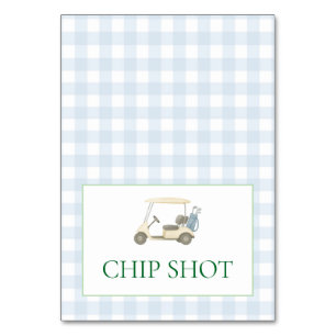 Golf Food Label Tischnummer