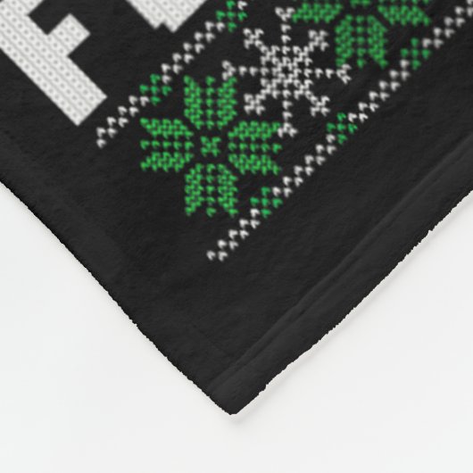 Golf For Everybody Santa Ugly Christmas Golfing Fleecedecke (Ecke)