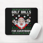 Golf For Everybody Santa Ugly Christmas Golfing Mousepad (Mit Mouse)