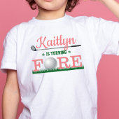 Golf Fore 4. Geburtstag Kleinkind T-shirt