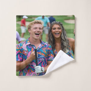 Golf-Foto anpassen Personalisieren Badhandtuch Set