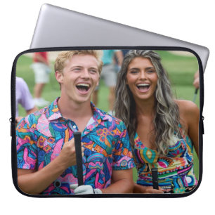 Golf-Foto anpassen personalisieren Laptopschutzhülle