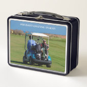 Golf Foto Caddy Snacks Golfer's Metal Lunch Box (Vorderseite)