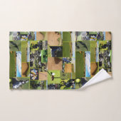 Golf Foto Collage, Badhandtuch Set (Handtuch)