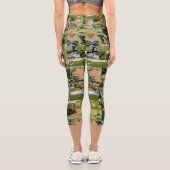 Golf Foto Collage Capri Leggings (Rückseite)