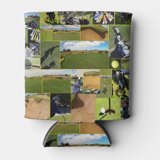 Golf Foto Collage, Dosenkühler (Vorderseite)