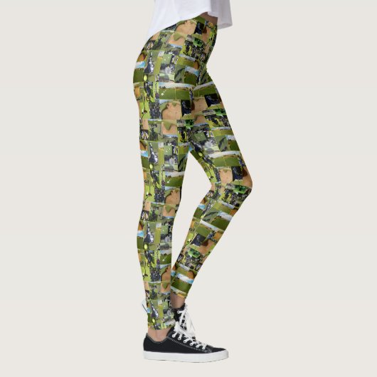 Golf Foto Collage, Leggings (Rechts)