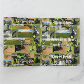 Golf Foto Collage, lustiger großer Geburtstag Karte (Innenseite)