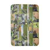 Golf Foto Collage, Memory Foam Badematte (Vorderseite Vertikal)