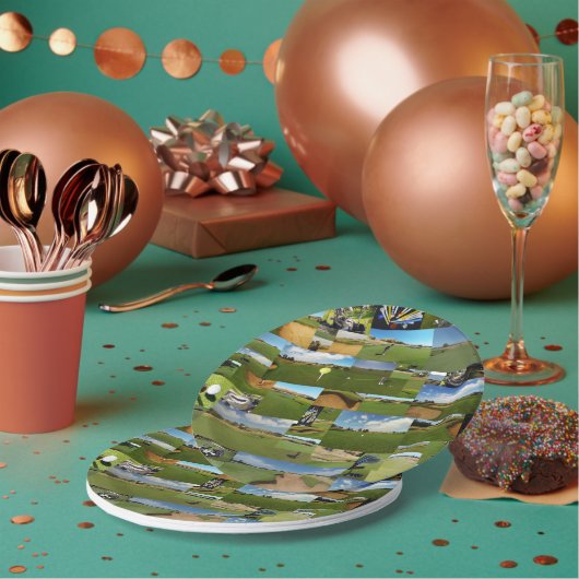 Golf Foto Collage, Paper Party Teller (Multi)