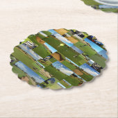 Golf Foto Collage, Paper Party Untersetzer (angewinkelt)