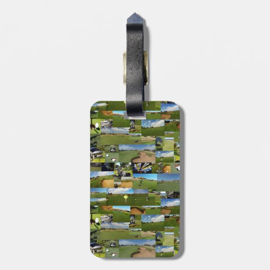 Golf, Foto Collarge, Gepäckmarke Gepäckanhänger (Rückseite vertikal)