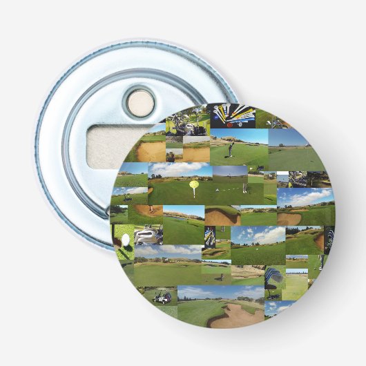 Golf, Foto Collarge, Magnetflaschenöffner Flaschenöffner (Vorderseite)