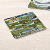 Golf, Foto Collarge, Paper Untersetzer (angewinkelt)