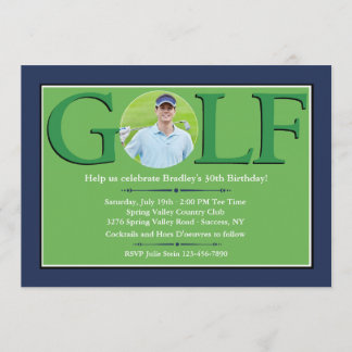Golf-Foto-Einladungen Einladung