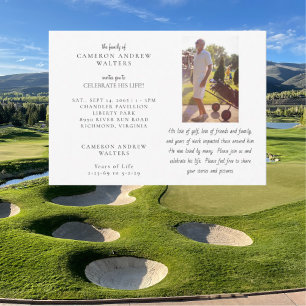 Golf-Foto-Feier des Lebens Einladung