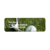 Golf Foto Mailing Label (Vorne)