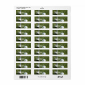Golf Foto Mailing Label (Vorne)