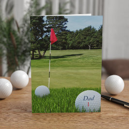 Golf Foto Vathers Day Card für Golfspieler Vater Karte