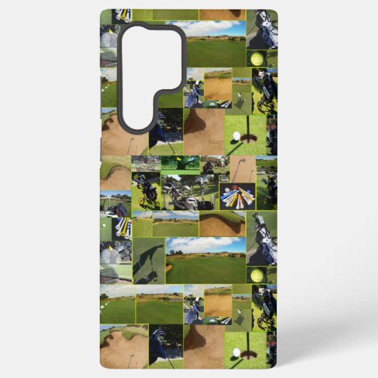 Golf-Fotocollage, Samsung Galaxy Hülle (Rückseite)