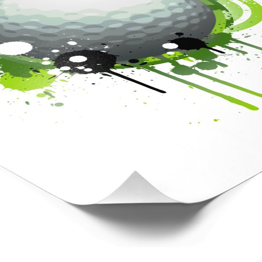 Golf Fotodruck (Ecke)