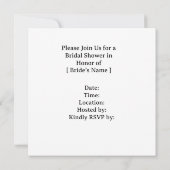 Golf Frau Golferin auf dem Golfplatz Braut- Einladung (Rückseite)