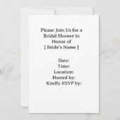 Golf Frau Golfspielerin auf Golfplatz Braut-  Einladung (Rückseite)